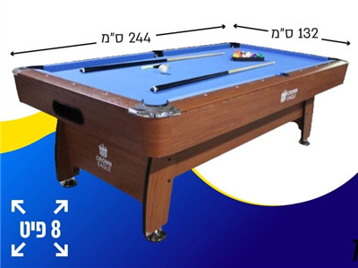 שולחן ביליארד סנוקר 8 פיט | CROWN